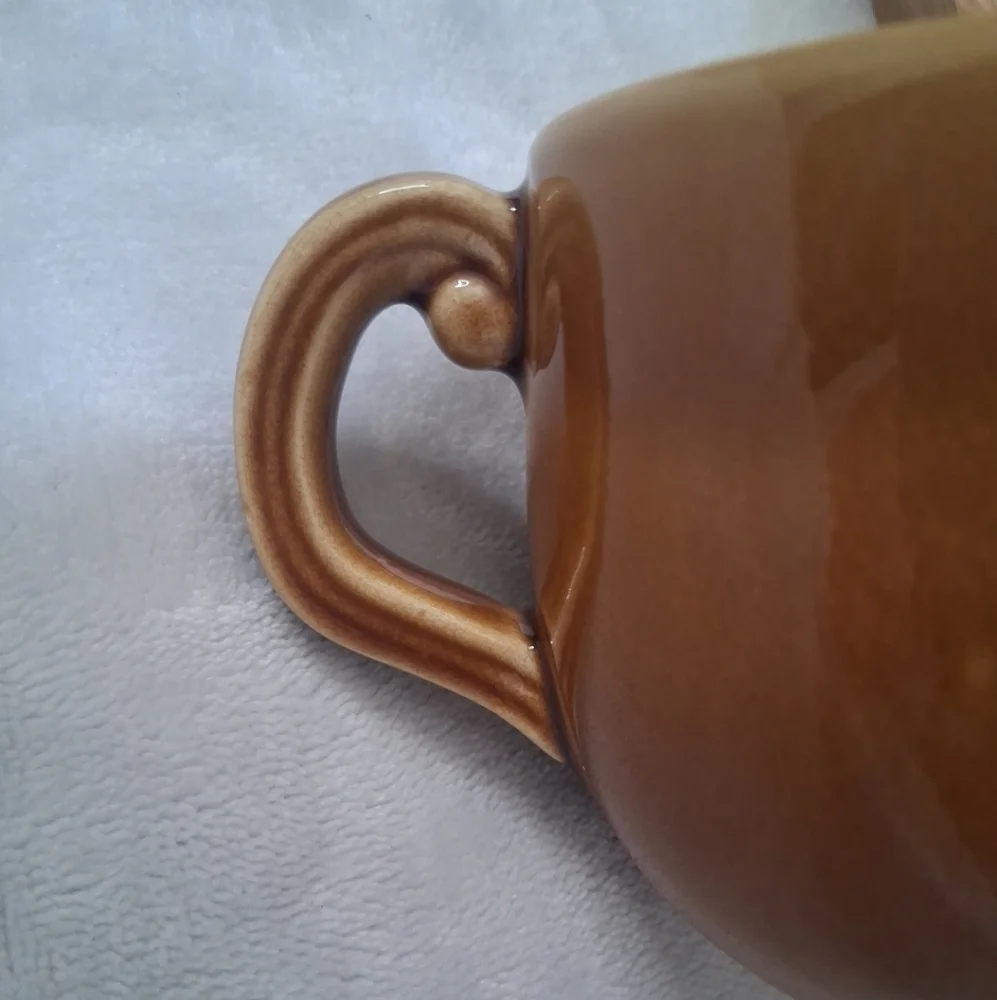 Pier 1 Imports Ceramic Coffee Mugs/Cups Green Brown Made In Italy